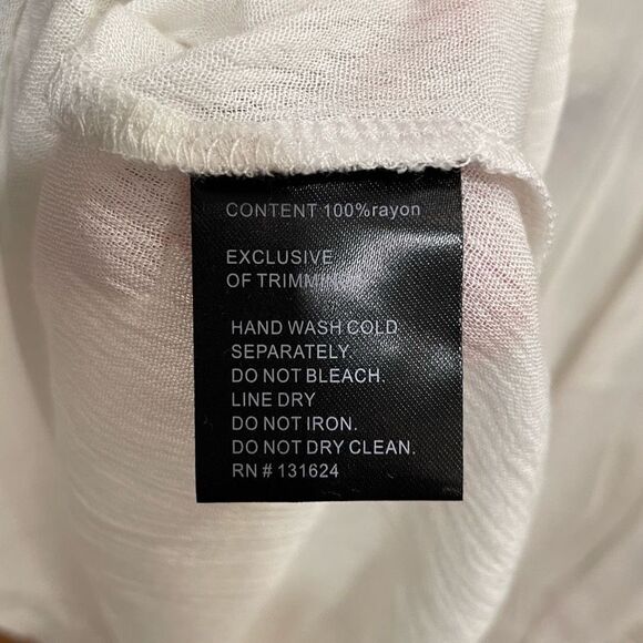 Calessa Tunic Women’s S Embroidered Floral Tunic Blouse Multi Color Boho - Picture 5 of 6